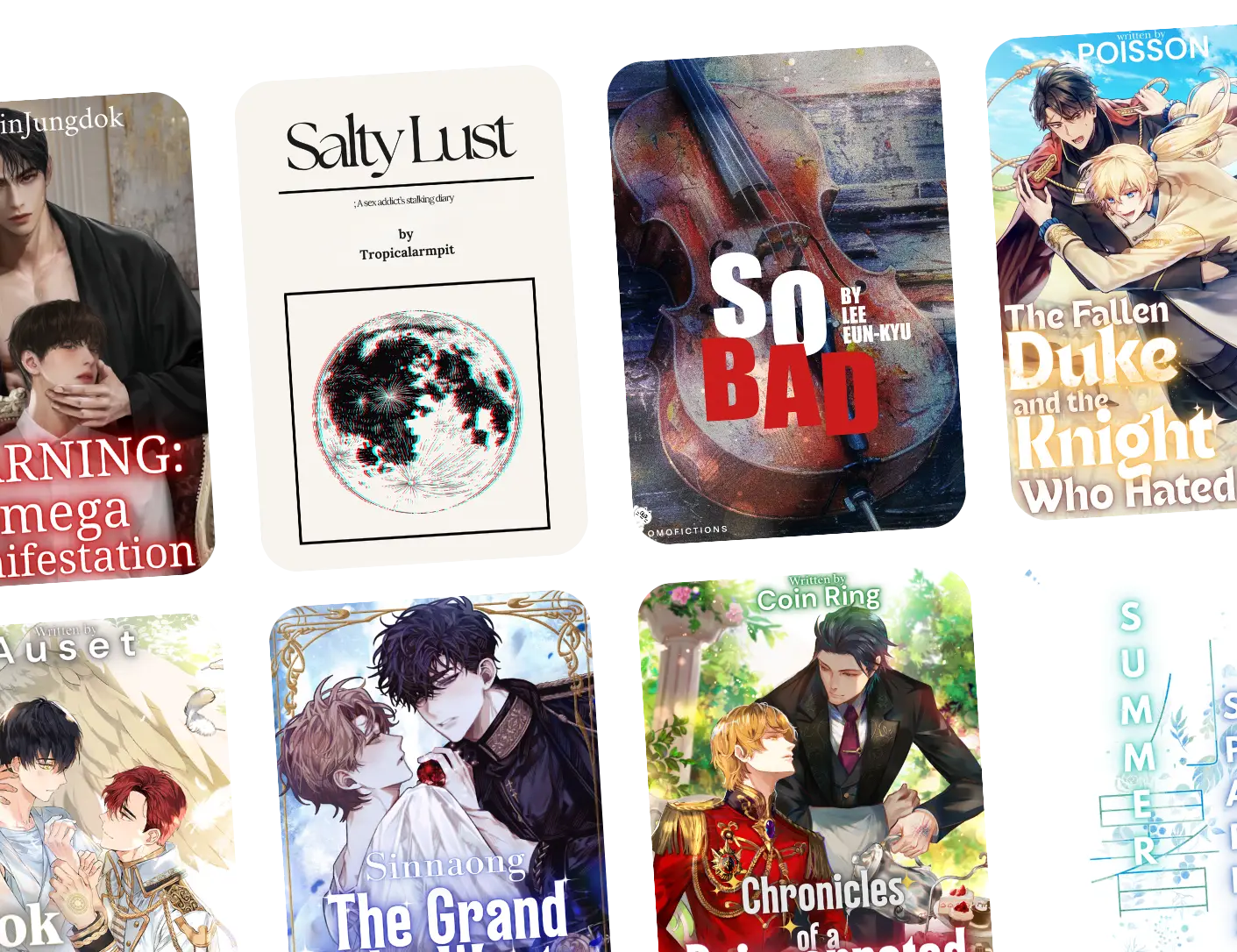 Korean webnovels thumbnails